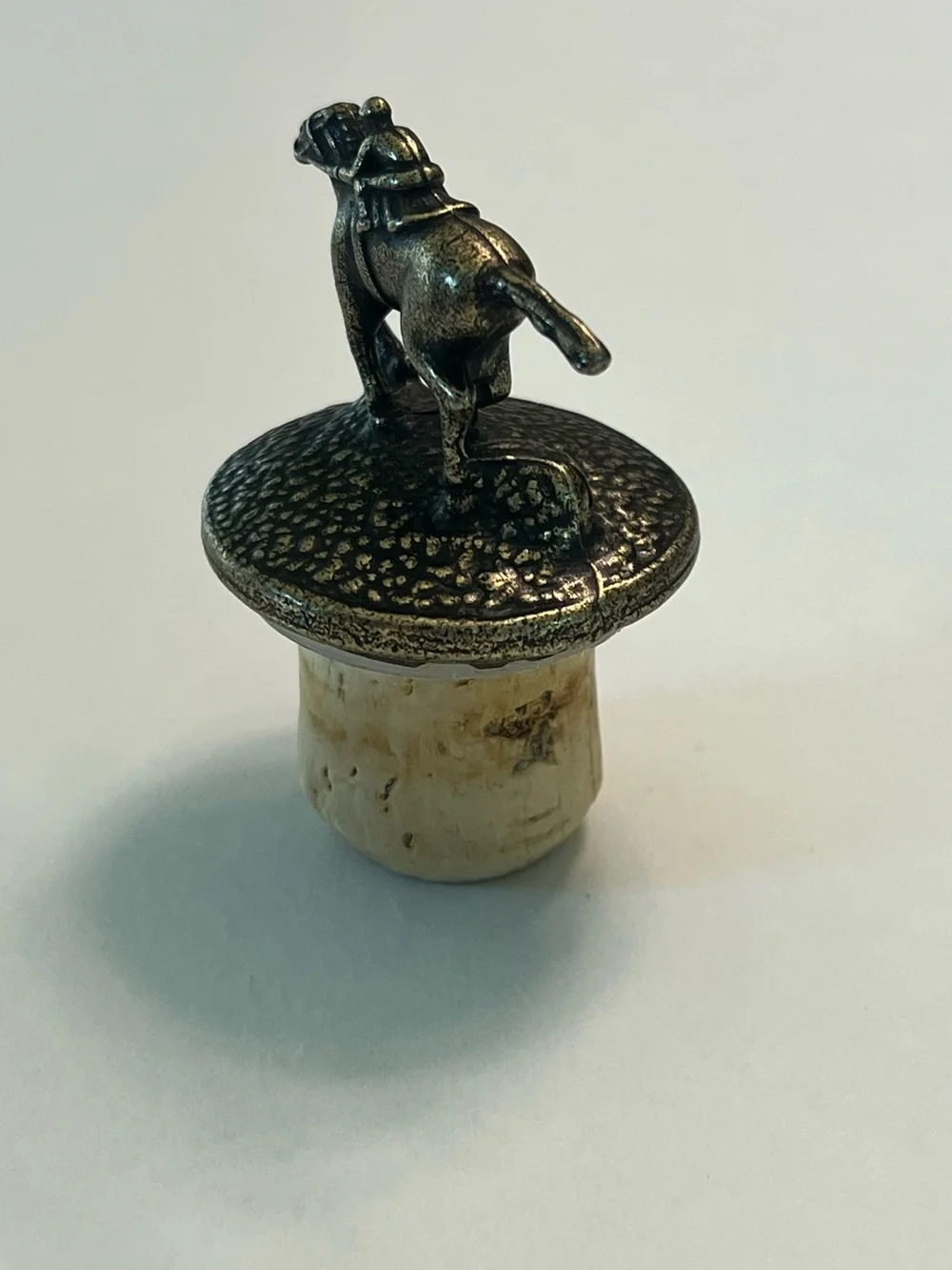 Blanton’s Single Barrel Bourbon Whiskey Horse and Jockey Cork Stopper Letter L